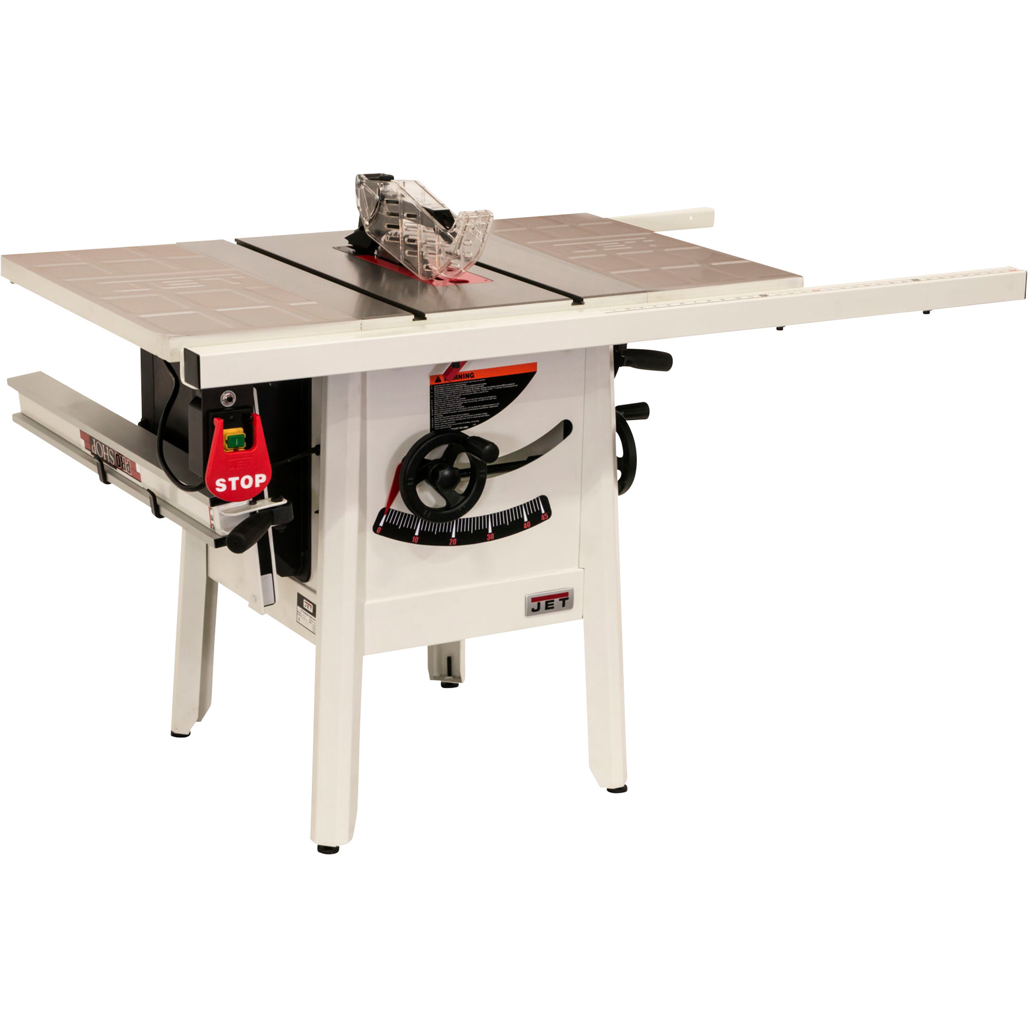 JET ProShop 10in. Table Saw, 1.75 HP, 115 Volt, 30in. Rip, Steel Wings, Model# JPS-10
